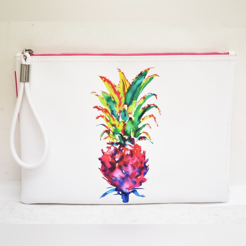 Vince Camuto Illustrated Pineapple Wristlet Clutch Wallet
